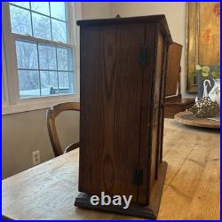 Antique Catholic Last Rites Sick Call Box Viaticum Cabinet Religious