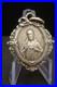 Antique-Catholic-Medal-Sacred-Heart-Jesus-Virgin-Mary-Crowned-Rare-Pendant-01-cv