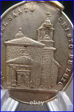 Antique Catholic Medal Santo Cristo de Lezo Spain Basilica Holy Protection