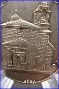 Antique Catholic Medal Santo Cristo de Lezo Spain Basilica Holy Protection
