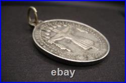 Antique Catholic Medal Santo Cristo de Lezo Spain Basilica Holy Protection