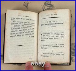 Antique Catholic Prayer Book Recueil De Prieres Choisies French German 18th C