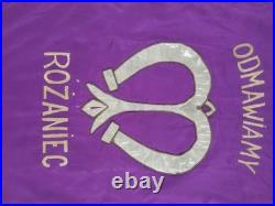 Antique Catholic Printed Religious Jesus Carrying Cross Rosary Tapestry 40x25in