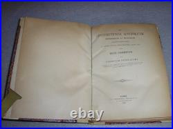 Antique Catholic Religion Book Prohibitione Et Censura Librorum Pennacchi 1898