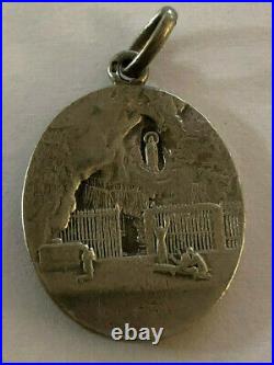 Antique Catholic Religious Medal / STERLING / Immculate Conception By VERNON