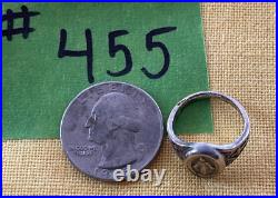 Antique Catholic Religious Sterling Miraculous Ring / ORNATE Size 4 3/4 SWEET