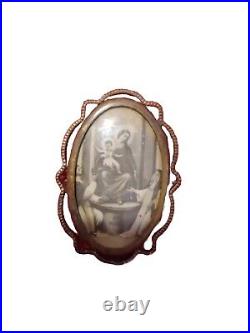 Antique Catholic Spiritual, Mother Mary, Baby Jesus Very Rare And Collectible