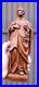 Antique-Ceramic-LEONARDUS-saint-figurine-statue-religious-01-dv