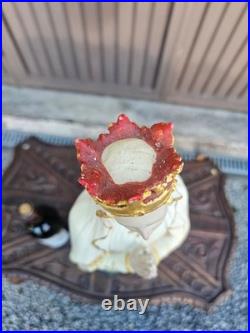 Antique Chalk LOURDES madonna statue religious rare