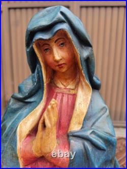 Antique Chalk Pieta Sculpture statue religious