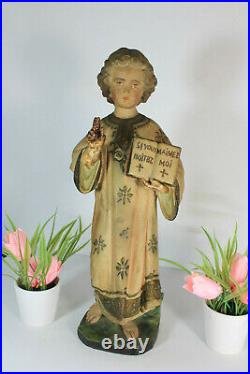 Antique Chalkware religious chalkware statue young jesus