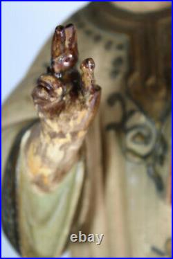 Antique Chalkware religious chalkware statue young jesus