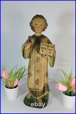 Antique Chalkware religious chalkware statue young jesus