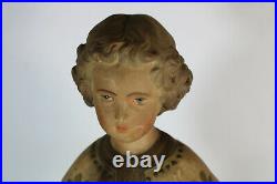 Antique Chalkware religious chalkware statue young jesus