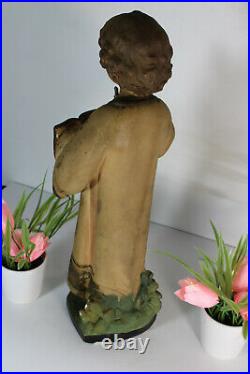 Antique Chalkware religious chalkware statue young jesus