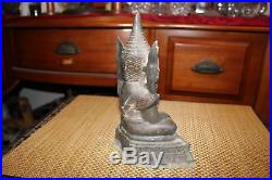 Antique Chinese Asian Bronze Metal Buddhist Religious Spiritual Statue WithWings