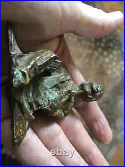Antique Chinese Caste Bronze BUDDHA Buddhism Religious Relic Artifact