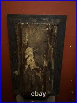 Antique Church Saint Statue Shadow Box Religious