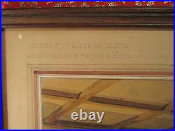 Antique Church St Alban The Martyr Architect Painting Kew Gardens Long Island