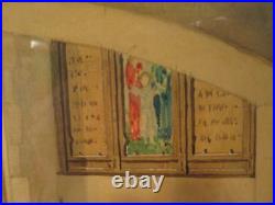 Antique Church St Alban The Martyr Architect Painting Kew Gardens Long Island