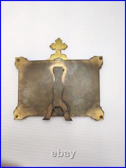 Antique Cloisonné Brass Last Supper Relief Plaque Religious Icon Enamel Art Antique Cloisonné Brass Last Supper Relief Plaque Religious Icon Enamel Art