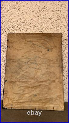 Antique Collection Religious Shrine Crucifix American Flag Embroidered 1920s