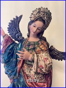 Antique Colonial Santo Virgin of Quito