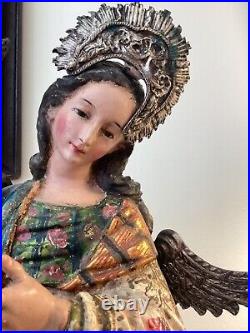 Antique Colonial Santo Virgin of Quito