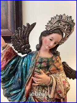 Antique Colonial Santo Virgin of Quito