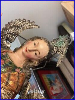 Antique Colonial Santo Virgin of Quito