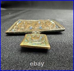 Antique Copper Icon 19th Century 3.3 Russian Religious Collectible Decor Gift Antique Copper Icon 19th Century 3.3 Russian Religious Collectible Decor Gift