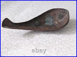 Antique Copper Yoni Indian Temple Religious Ritual Water Pourer 4 1/2 Inch