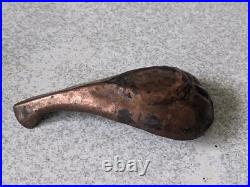 Antique Copper Yoni Indian Temple Religious Ritual Water Pourer 4 1/2 Inch
