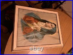 Antique Crosio Mater Dolorosa Framed Print Catholic Religious Mother Of sorrows