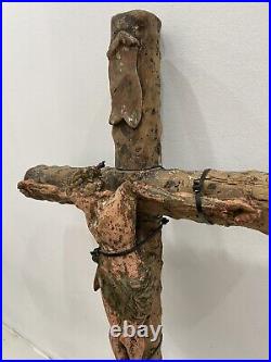 Antique Crucifix European Religious Art Artifact 19