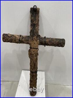 Antique Crucifix European Religious Art Artifact 19