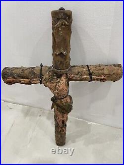 Antique Crucifix European Religious Art Artifact 19