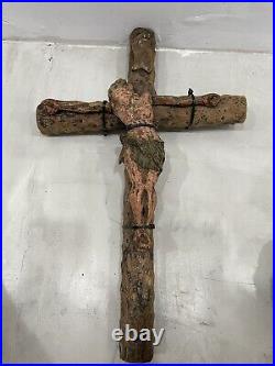 Antique Crucifix European Religious Art Artifact 19