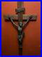 Antique-Crucifix-Large-Bronze-Jesus-Church-Religious-Gothic-Altar-32-High-Cross-01-hzx