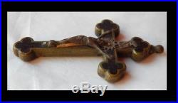 Antique Crucifix with 10 RELICS Reliquary Religious Jeweled NO-Reserve