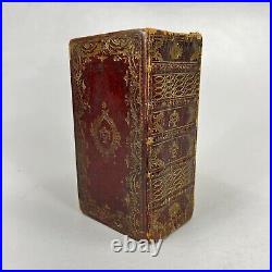 Antique Dutch Bible dated 1791 Leather Bound Old & New Testament Religious Book