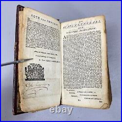 Antique Dutch Bible dated 1791 Leather Bound Old & New Testament Religious Book