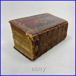 Antique Dutch Bible dated 1791 Leather Bound Old & New Testament Religious Book