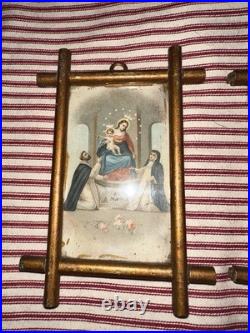 Antique Early Framed Religious Images