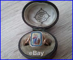 Antique Early Georgian Religious/Memento Mori Gold Ring