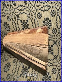 Antique Early Leather Bound Religious Book