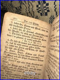 Antique Early Leather Bound Religious Book