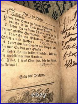 Antique Early Leather Bound Religious Book