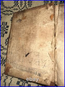 Antique Early Leather Bound Religious Book