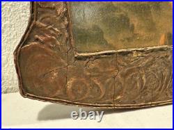 Antique Egyptian Middle East Picture Of Man On Horse Religious Ornate Frame